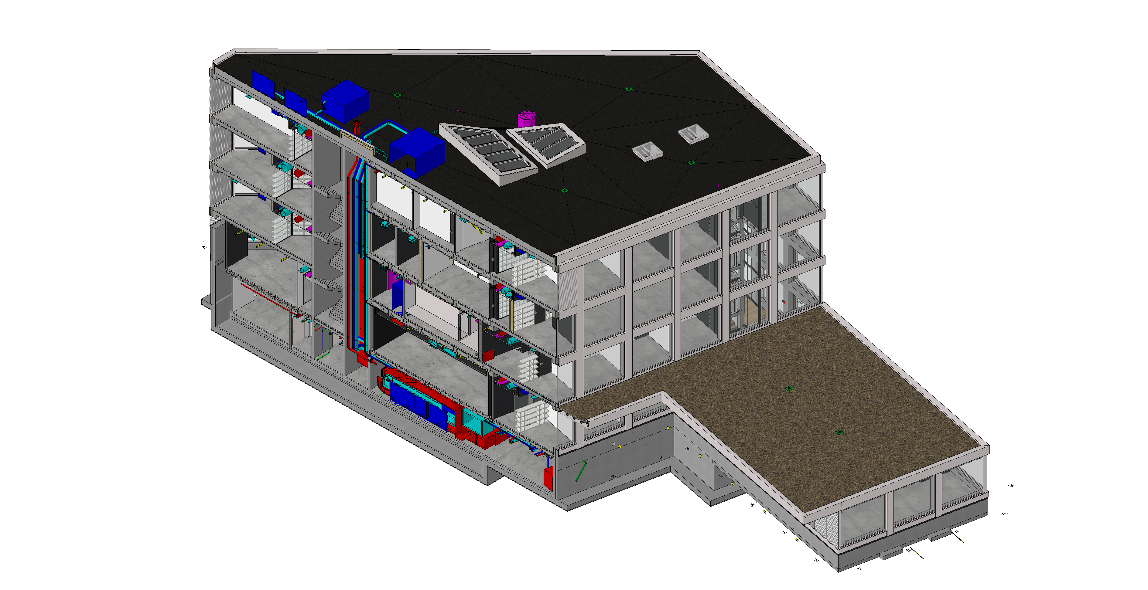 BIM-design example. European IT-Agency (euLISA) Headquarters