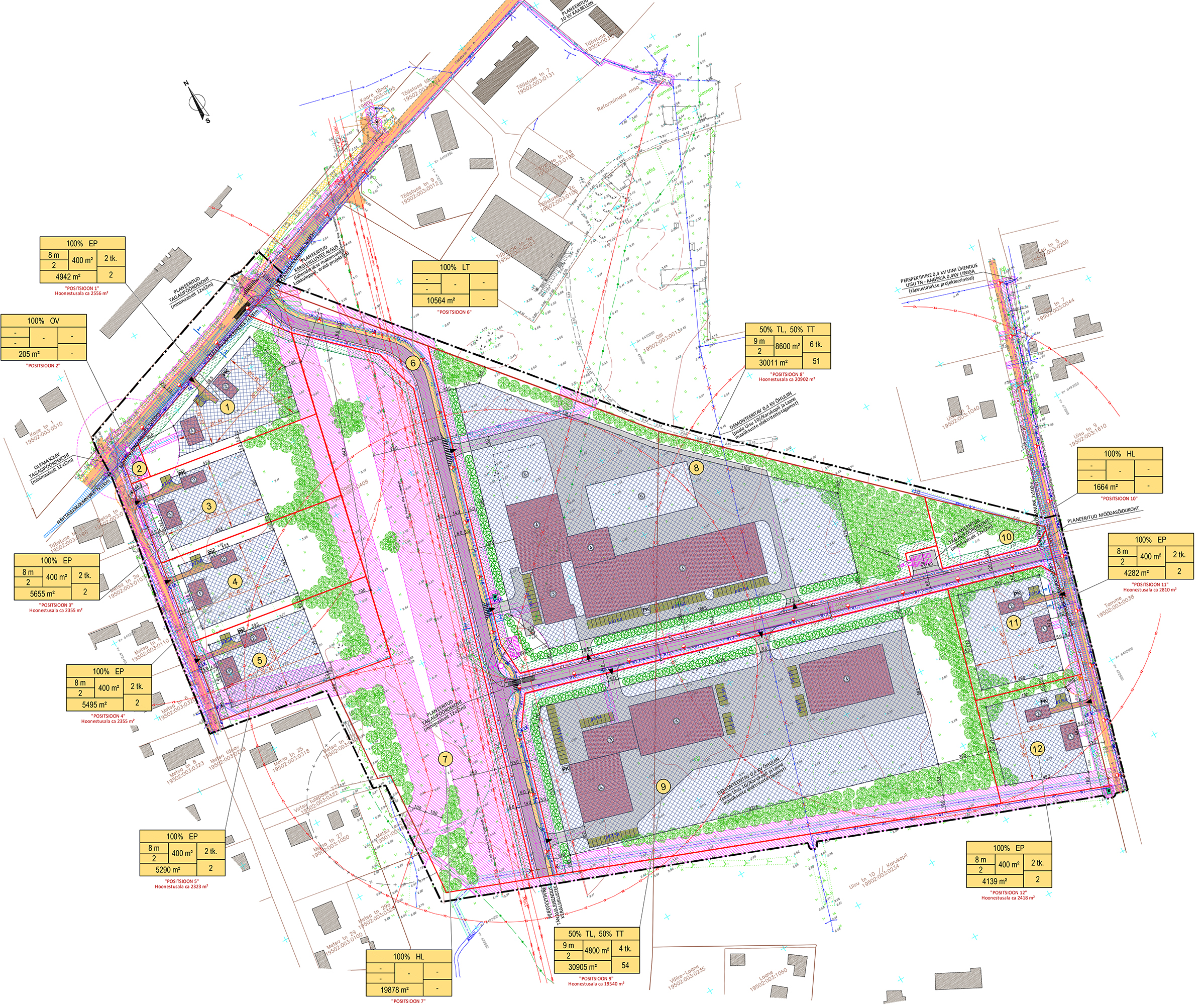 Detailed plan for Virtsu business center