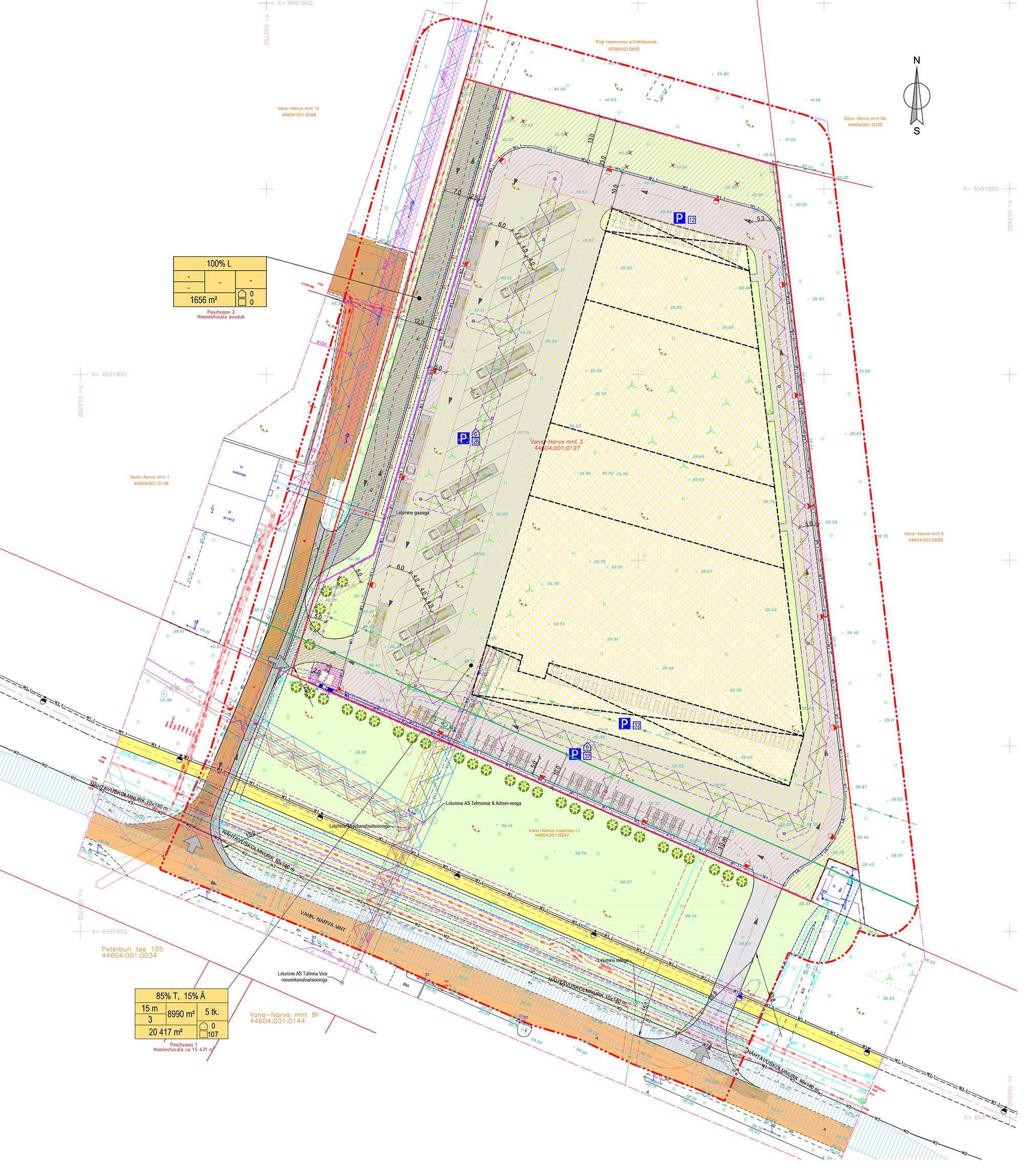 Vana-Narva mnt 3 detailed plan