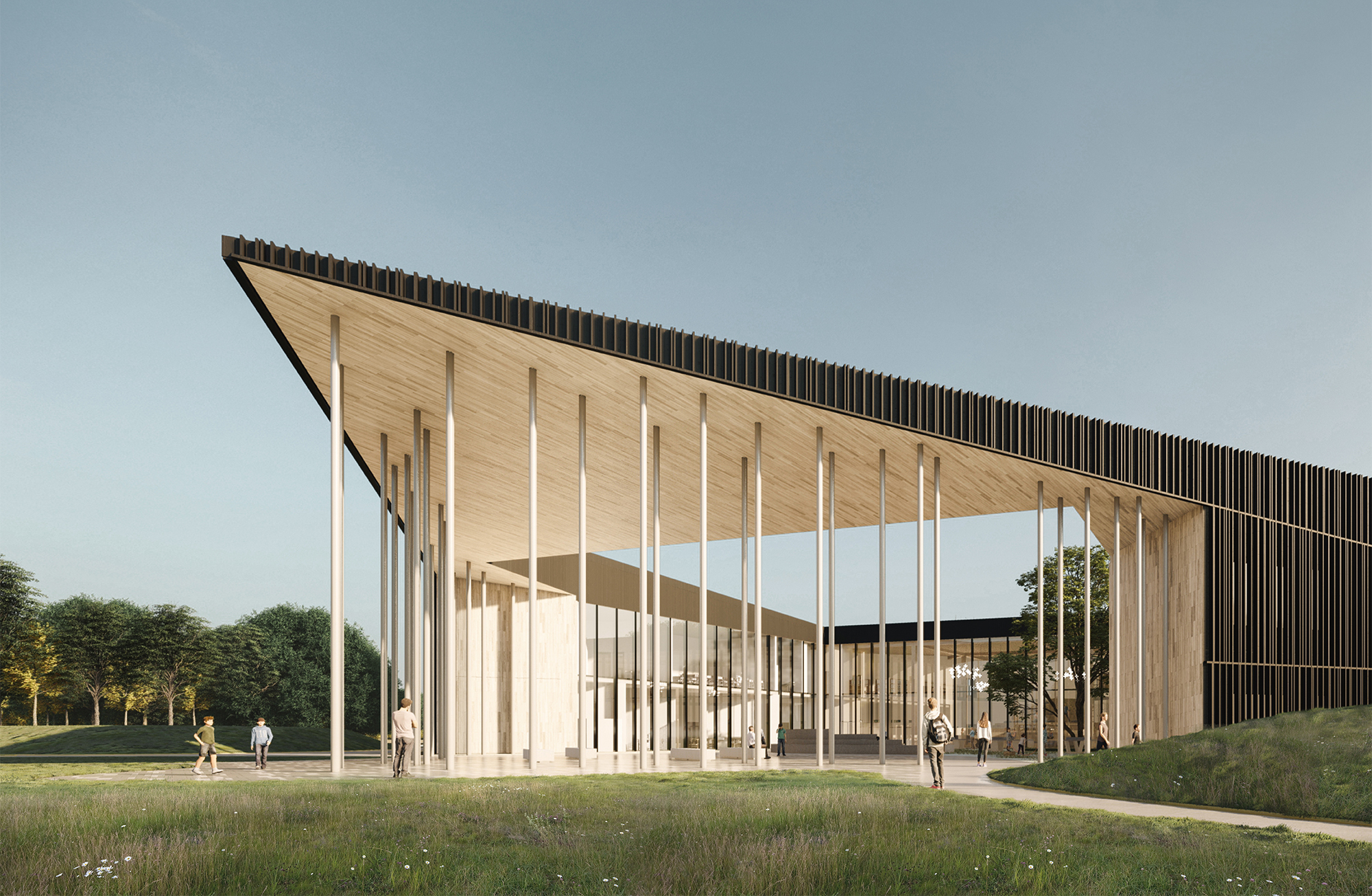 Architectural competition of Rae state gymnasium and sports building