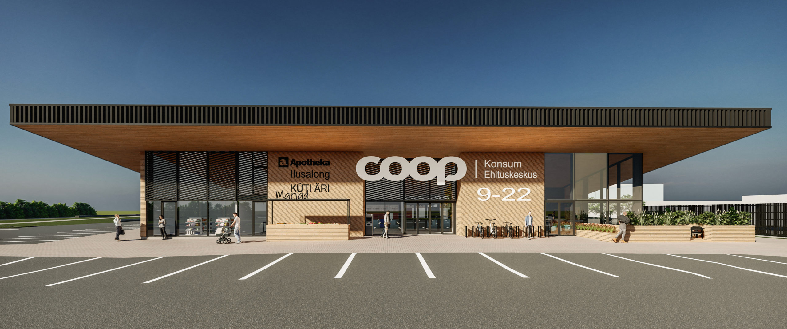 Käina COOP market and construction shop